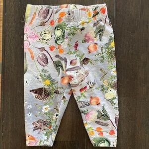Molo Multicolor Nature Print Leggings. Size 3 months